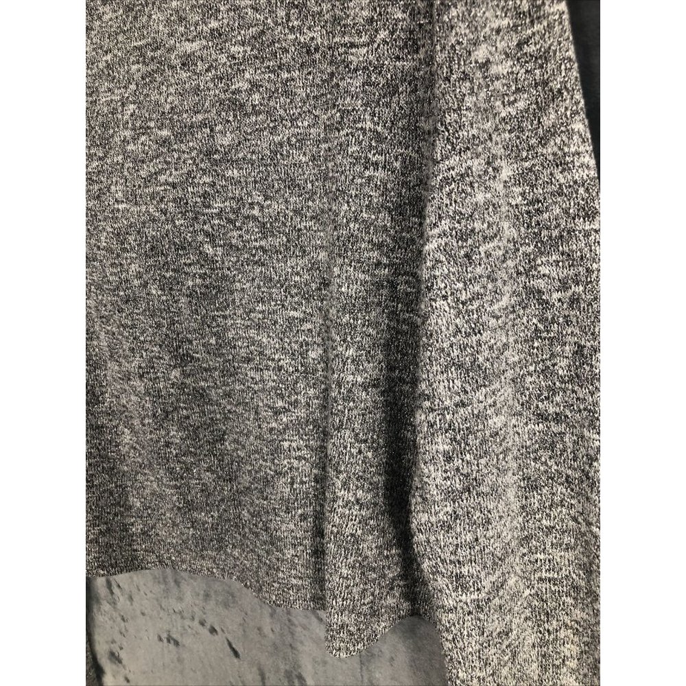 White House Black Market Women’s Sweater Gray Metallic Cowl Neck - Picture 4 of 14